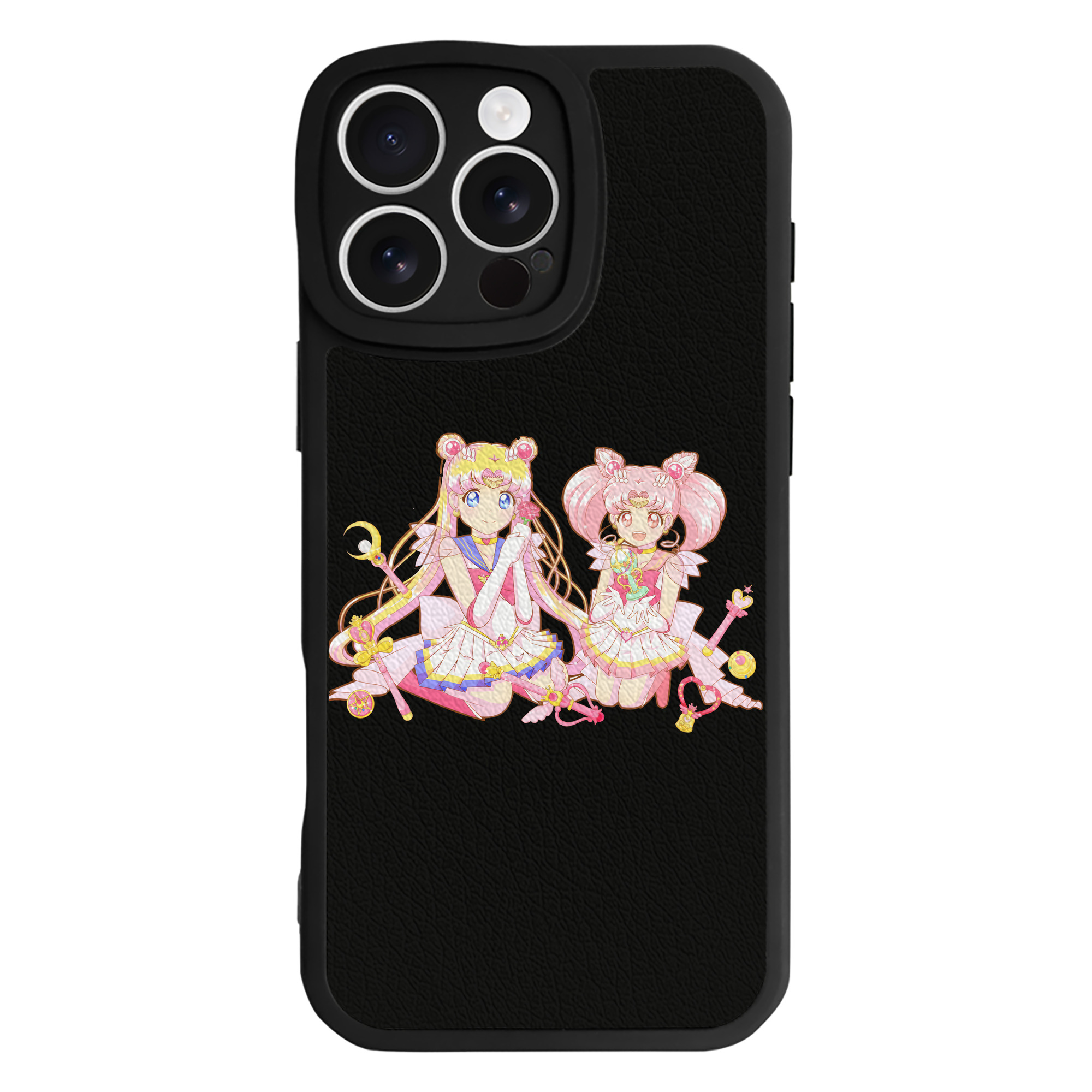 （画像用） 美少女戦士セーラームーン 月野 うさぎ つきの うさぎ Sailor Moon Tsukino Usagi 【iPhone 16シリーズ対応】シリコンスマホケース（レザー調） 材質：シリコン